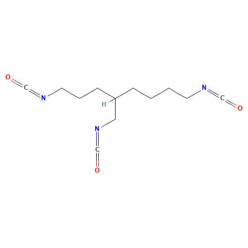 1,8-diisocyanato-4-(isocyanatomethyl)octane (CAS: 79371-37-2) - Chemical Structure and Molecular Formula 