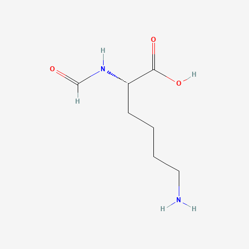 N-alpha-Formyl-L-lysine (CAS: 19729-28-3) - Chemical Structure and Molecular Formula 