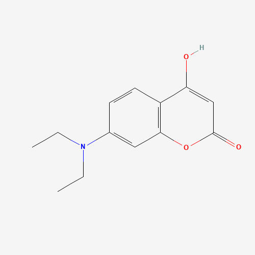 7-(diethylamino)-4-hydroxychromen-2-one (CAS: 64369-55-7) - Chemical Structure and Molecular Formula 