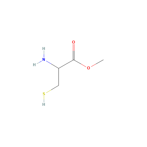 methyl (2R)-2-amino-3-sulfanylpropanoate (CAS: 44641-43-2) - Chemical Structure and Molecular Formula 