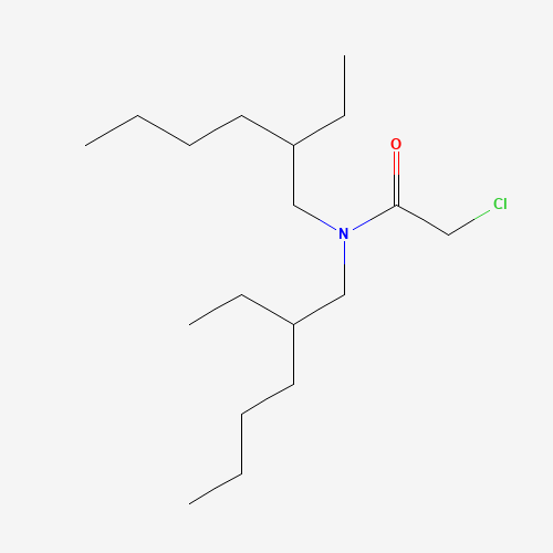 2-Chloro-n,n-bis(2-ethylhexyl)acetamide (CAS: 60850-22-8) - Chemical Structure and Molecular Formula 
