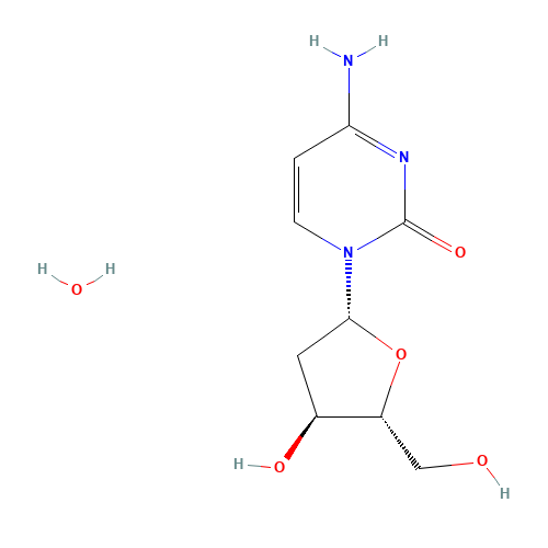 4-amino-1-[(2R,4S,5R)-4-hydroxy-5-(hydroxymethyl)oxolan-2-yl]pyrimidin-2-one;hydrate (CAS: 652157-52-3) - Related Chemical Product