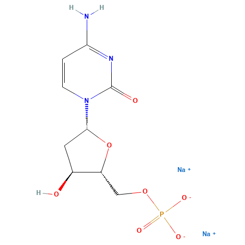 disodium;[(2R,3S,5R)-5-(4-amino-2-oxopyrimidin-1-yl)-3-hydroxyoxolan-2-yl]methyl phosphate (CAS: 13085-50-2) - Related Chemical Product