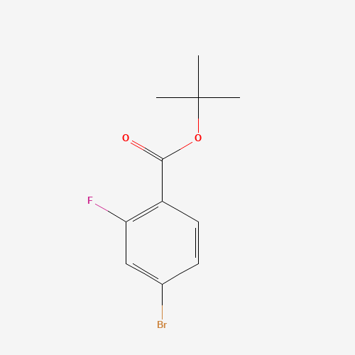 tert-butyl 4-bromo-2-fluorobenzoate (CAS: 889858-12-2) - Chemical Structure and Molecular Formula 
