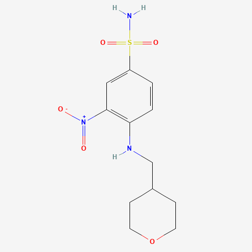 3-nitro-4-(oxan-4-ylmethylamino)benzenesulfonamide (CAS: 1228779-96-1) - Related Chemical Product