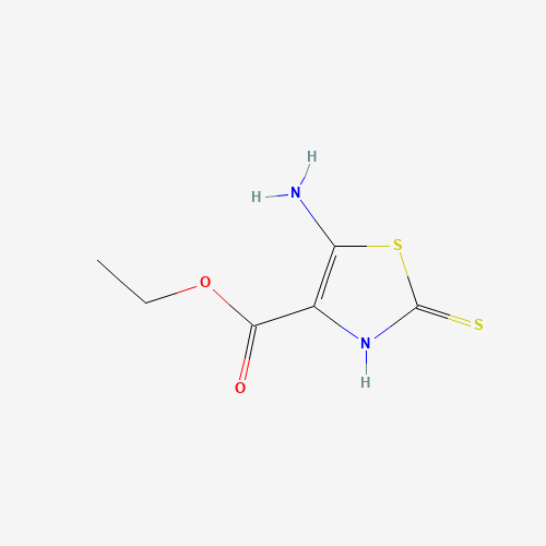 Ethyl 5-amino-2-mercaptothiazole-4-carboxylate (CAS: 52868-64-1) - Chemical Structure and Molecular Formula 