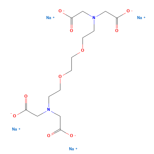 tetrasodium;2-[2-[2-[2-[bis(carboxylatomethyl)amino]ethoxy]ethoxy]ethyl-(carboxylatomethyl)amino]acetate (CAS: 13368-13-3) - Chemical Structure and Molecular Formula 