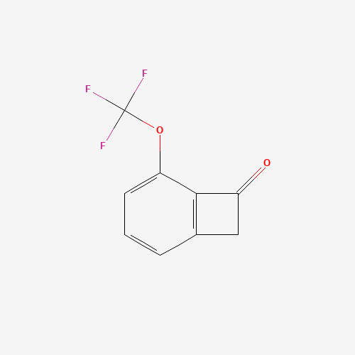 Bicyclo[4.2.0]octa-1,3,5-trien-7-one, 5-(trifluoromethoxy) (CAS: 1936611-34-5) - Chemical Structure and Molecular Formula 