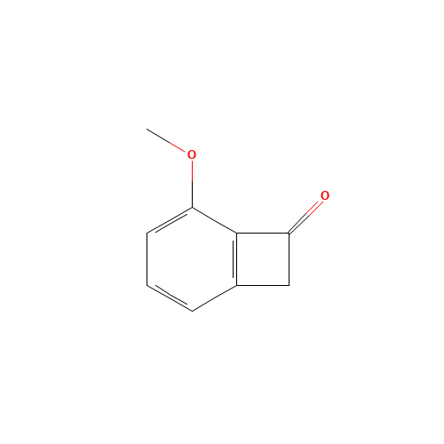 Bicyclo[4.2.0]octa-1,3,5-trien-7-one, 5-methoxy (CAS: 66947-60-2) - Chemical Structure and Molecular Formula 