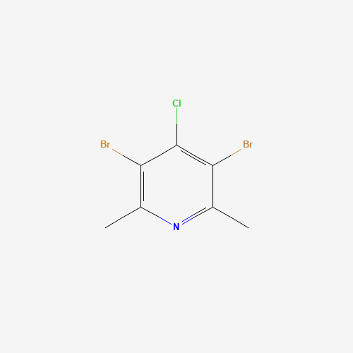 3,5-dibromo-4-chloro-2,6-dimethylpyridine (CAS: 633318-46-4) - Chemical Structure and Molecular Formula 