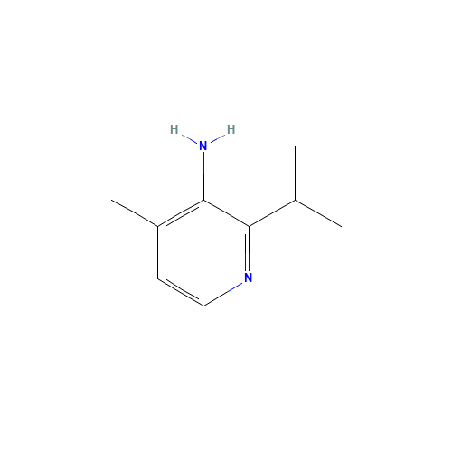 4-methyl-2-(propan-2-yl)pyridin-3-amine (CAS: 1698293-93-4) - Chemical Structure and Molecular Formula 