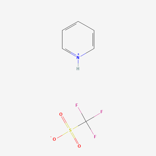 Pyridinium trifluoromethanesulfonate (CAS: 52193-54-1) - Chemical Structure and Molecular Formula 