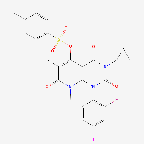 3-cyclopropyl-1-(2-fluoro-4-iodophenyl)-6,8-diMethyl-2,4,7-trioxo-1,2,3,4,7,8-hexahydropyrido[2,3-d]pyriMidin-5-yl 4-Methylbenzenesulfonate (CAS: 871700-32-2) - Related Chemical Product