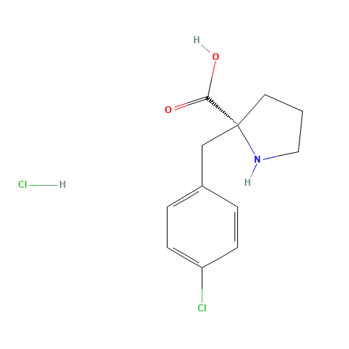 (2R)-2-[(4-chlorophenyl)methyl]pyrrolidine-2-carboxylic acid;hydrochloride (CAS: 1049741-04-9) - Related Chemical Product