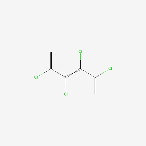 2,3,4,5-tetrachlorohexa-1,3,5-triene (CAS: 43055-75-0) - Chemical Structure and Molecular Formula 