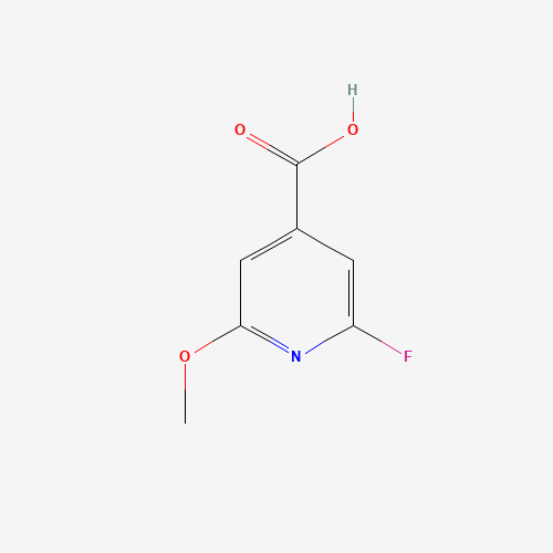 2-FLUORO-6-METHOXYISONICOTINIC ACID (CAS: 1060806-66-7) - Chemical Structure and Molecular Formula 