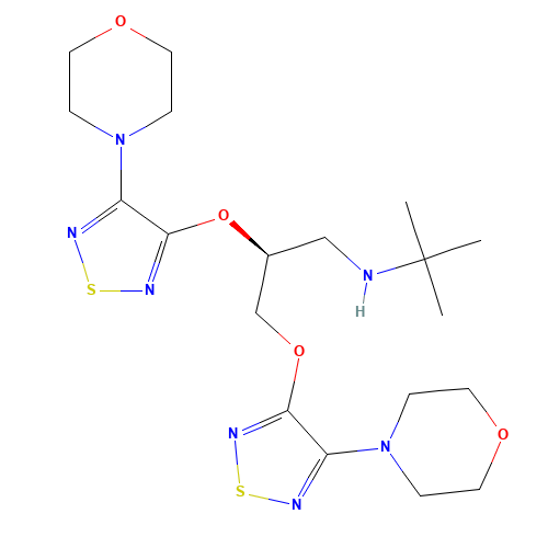 2-[4-(4-Morpholinyl)-1,2,5-thiadiazol-3-yl] (S)-(-)-Timolol Ether (CAS: 1391068-18-0) - Related Chemical Product