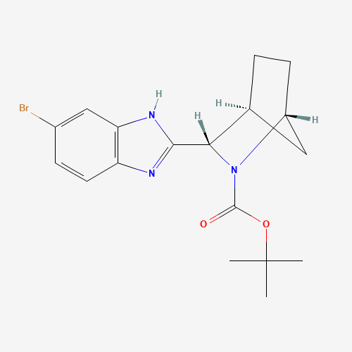 tert-butyl (1S,2S,4R)-2-(6-bromo-1H-benzimidazol-2-yl)-3-azabicyclo[2.2.1]heptane-3-carboxylate (CAS: 1256387-74-2) - Related Chemical Product