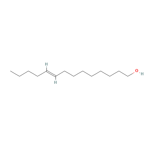 (E)-tetradec-9-en-1-ol (CAS: 52957-16-1) - Chemical Structure and Molecular Formula 