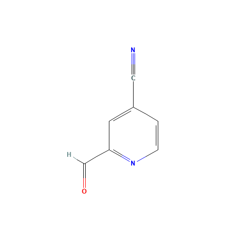 2-formylpyridine-4-carbonitrile (CAS: 116308-38-4) - Chemical Structure and Molecular Formula 