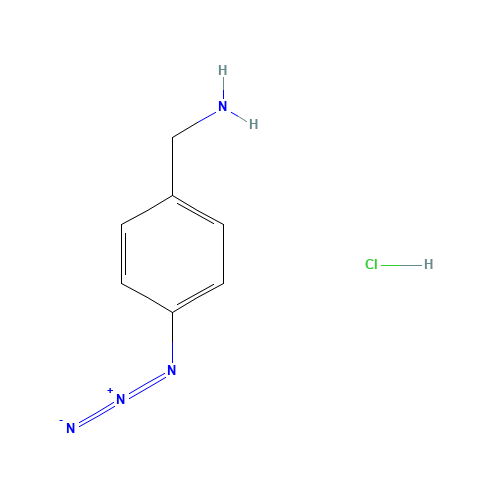 (4-azidophenyl)methanamine;hydrochloride (CAS: 1803600-85-2) - Chemical Structure and Molecular Formula 