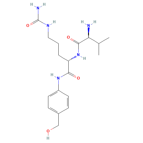 (2S)-2-[[(2S)-2-amino-3-methylbutanoyl]amino]-5-(carbamoylamino)-N-[4-(hydroxymethyl)phenyl]pentanamide (CAS: 159857-79-1) - Related Chemical Product