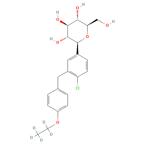 Dapagliflozin D5 (CAS: 1204219-80-6) - Chemical Structure and Molecular Formula 
