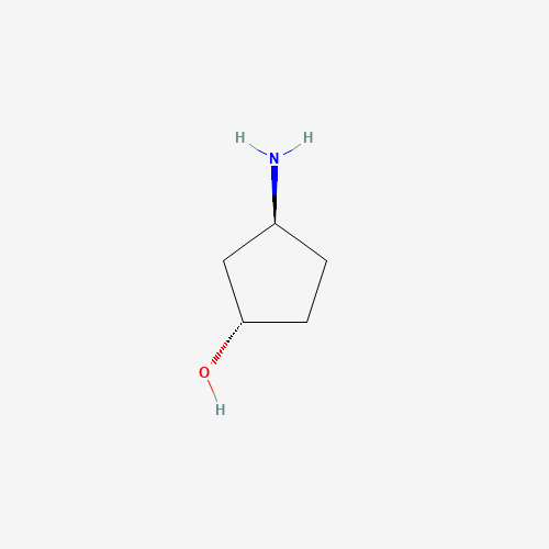 (1S,3S)-3-aminocyclopentan-1-ol (CAS: 946593-67-5) - Chemical Structure and Molecular Formula 