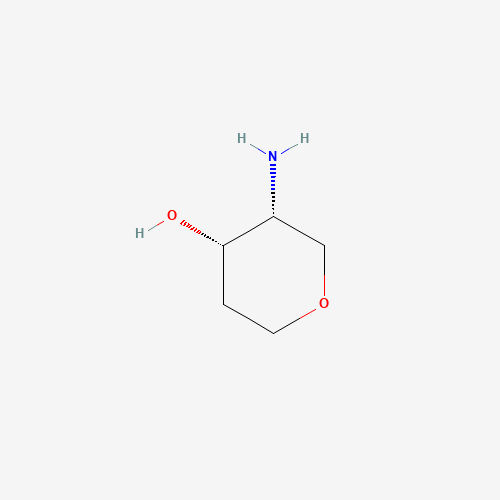 (3R,4S)-3-aminooxan-4-ol (CAS: 1638744-36-1) - Chemical Structure and Molecular Formula 