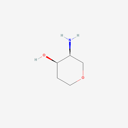 (3S,4R)-3-aminooxan-4-ol (CAS: 1638744-86-1) - Chemical Structure and Molecular Formula 