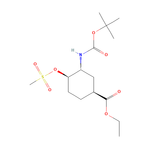 ethyl (1S,3R,4R)-3-[(2-methylpropan-2-yl)oxycarbonylamino]-4-methylsulfonyloxycyclohexane-1-carboxylate (CAS: 365997-36-0) - Related Chemical Product