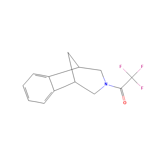 1-(4,5-Dihydro-1H-1,5-methanobenzo[d]azepin-3(2H)-yl)-2,2,2-trifluoroethanone (CAS: 230615-51-7) - Chemical Structure and Molecular Formula 