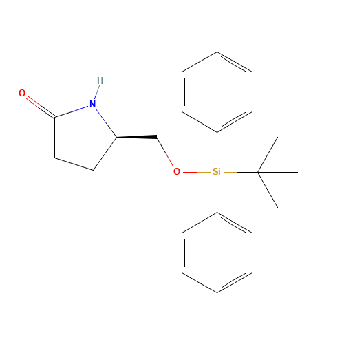 (5R)-5-[[tert-butyl(diphenyl)silyl]oxymethyl]pyrrolidin-2-one (CAS: 138629-44-4) - Related Chemical Product