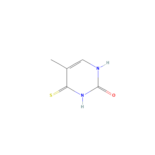 5-Methyl-4-thioxo-3,4-dihydro-2(1H)-pyrimidinone (CAS: 35455-79-9) - Chemical Structure and Molecular Formula 