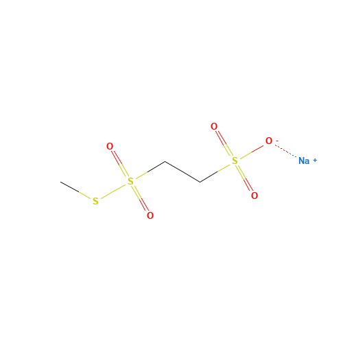 Ethanesulfonic acid, 2-[(methylthio)sulfonyl]-, methyl ester, sodium salt (1:1) (CAS: 155450-07-0) - Chemical Structure and Molecular Formula 