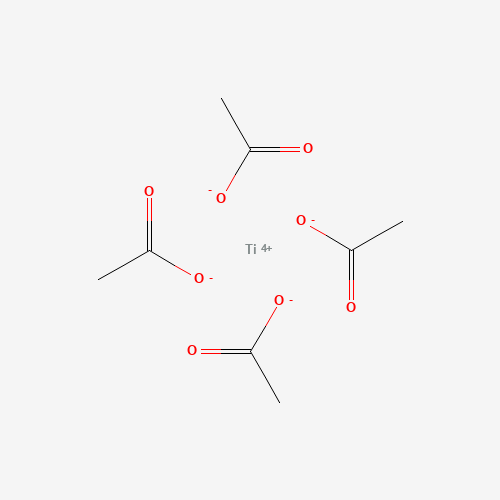 Acetic acid,titanium(4+) salt (8CI,9CI) (CAS: 13057-42-6) - Chemical Structure and Molecular Formula 