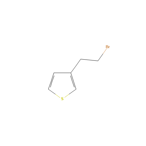 3-(2-Bromoethyl)thiophene (CAS: 57070-76-5) - Chemical Structure and Molecular Formula 