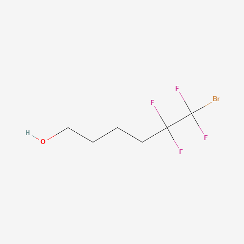6-bromo-5,5,6,6-tetrafluorohexan-1-ol (CAS: 240140-55-0) - Chemical Structure and Molecular Formula 