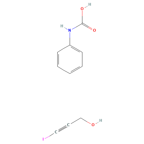 3-iodoprop-2-yn-1-ol;phenylcarbamic acid (CAS: 22618-38-8) - Chemical Structure and Molecular Formula 