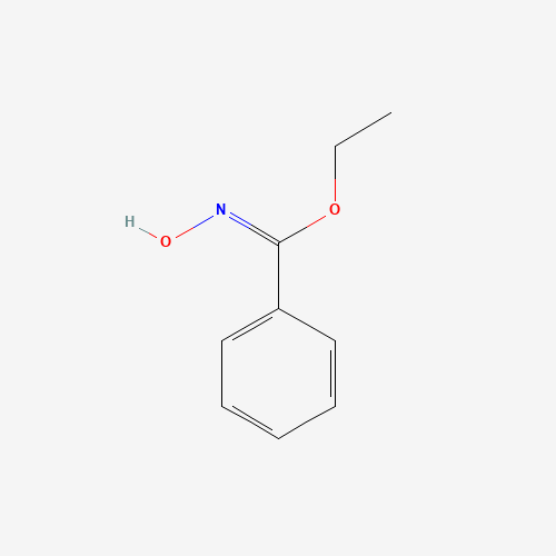 ethyl (Z)-N-hydroxybenzenecarboximidate (CAS: 7340-17-2) - Chemical Structure and Molecular Formula 