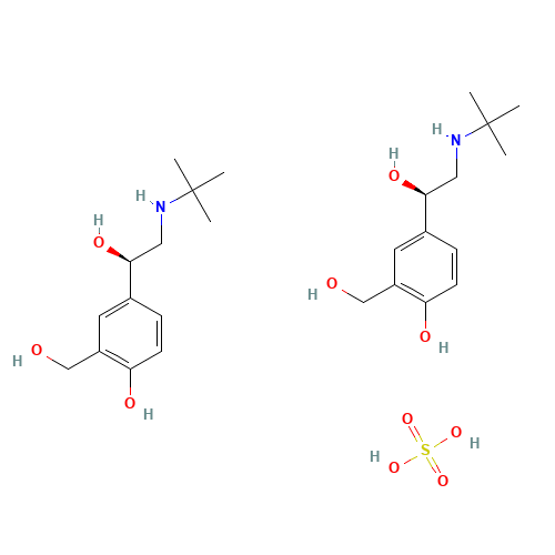 4-[(1R)-2-(tert-butylamino)-1-hydroxyethyl]-2-(hydroxymethyl)phenol;sulfuric acid (CAS: 148563-16-0) - Related Chemical Product