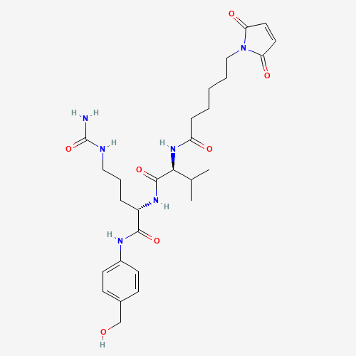 N-[(2S)-1-[[(2S)-5-(carbamoylamino)-1-[4-(hydroxymethyl)anilino]-1-oxopentan-2-yl]amino]-3-methyl-1-oxobutan-2-yl]-6-(2,5-dioxopyrrol-1-yl)hexanamide (CAS: 159857-80-4) - Related Chemical Product