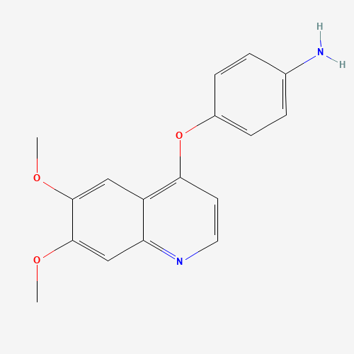 4-(6,7-dimethoxyquinolin-4-yl)oxyaniline (CAS: 190728-25-7) - Related Chemical Product
