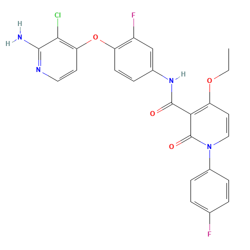 N-[4-(2-amino-3-chloropyridin-4-yl)oxy-3-fluorophenyl]-4-ethoxy-1-(4-fluorophenyl)-2-oxopyridine-3-carboxamide (CAS: 1025720-94-8) - Related Chemical Product