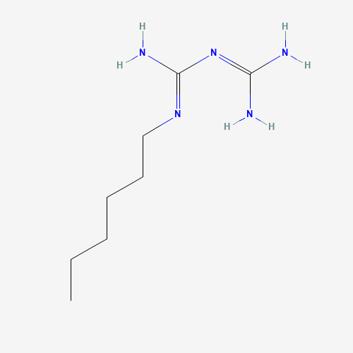 Poly(iminocarbonimidoyliminocarbonimidoylimino-1,6-hexanediyl) hydrochloride (CAS: 133029-32-0) - Chemical Structure and Molecular Formula 