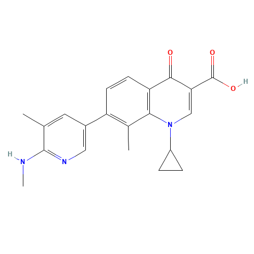 Ozenoxacin (CAS: 245765-41-7) - Chemical Structure and Molecular Formula 