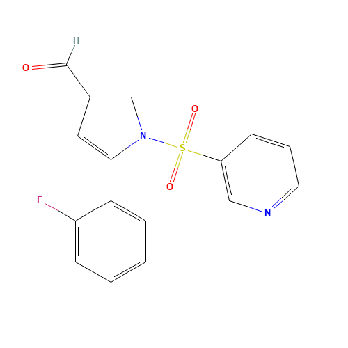 1H-Pyrrole-3-carboxaldehyde, 5-(2-fluorophenyl)-1-(3-pyridinylsulfonyl)- (CAS: 881677-11-8) - Related Chemical Product