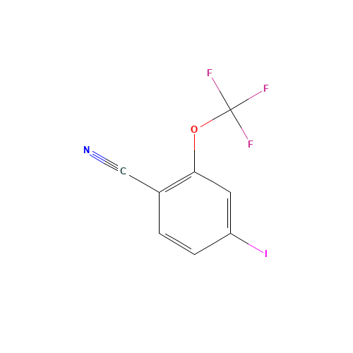 4-iodo-2-(trifluoromethoxy)benzonitrile (CAS: 1807054-38-1) - Chemical Structure and Molecular Formula 