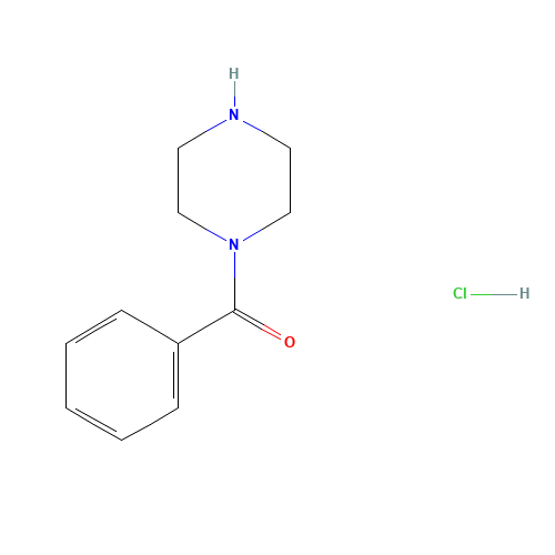 N – Benzoyl Piperazine hydrochloride (CAS: 56227-55-5) - Chemical Structure and Molecular Formula 