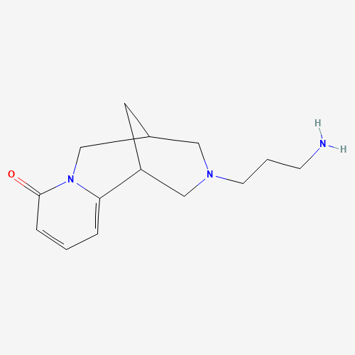12-(3-Aminopropyl)-cytisine (CAS: 29047-52-7) - Chemical Structure and Molecular Formula 